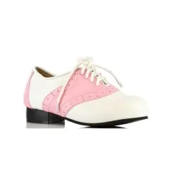 Pink & White Saddle Shoe For Kids
