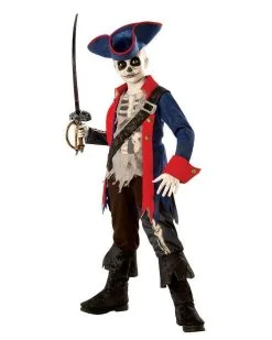 Pirate Captain Bones Costume For Kids