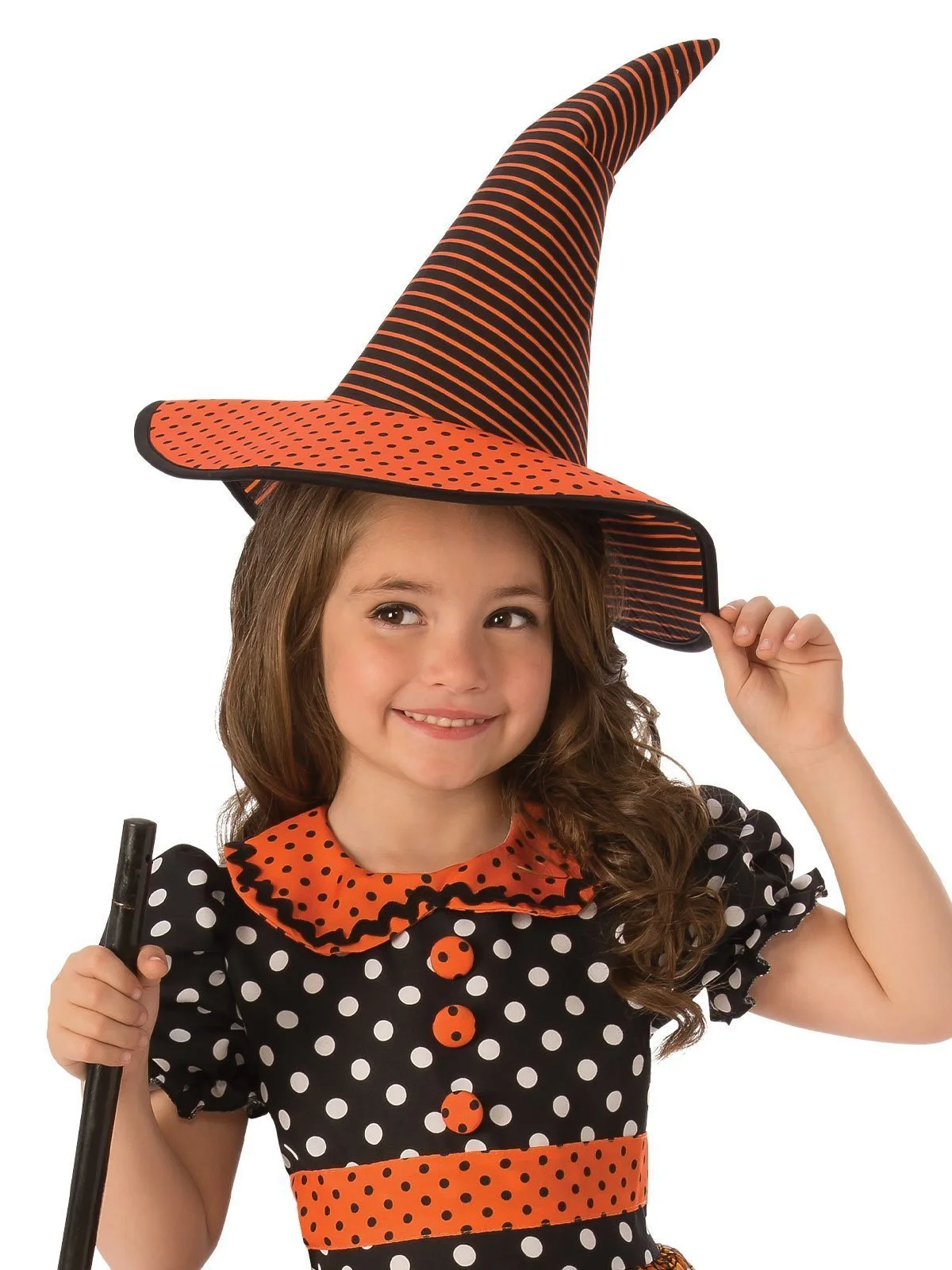Polka Dot Witch Costume For Kids - Image 2