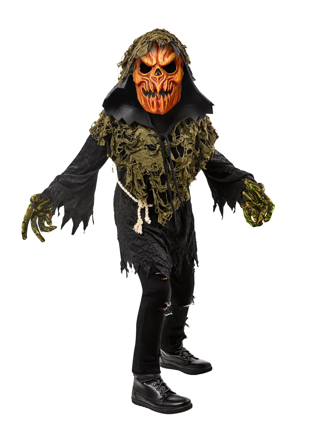 Pumpkin Ghoul Costume For Kids