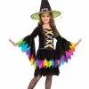 Rainbow Witch Costume For Kids