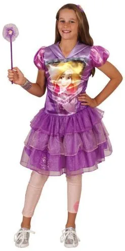 Rapunzel Hooded Tutu Child Dress For Kids - Disney Tangled