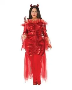 Red Devil Plus Size Costume For Adults