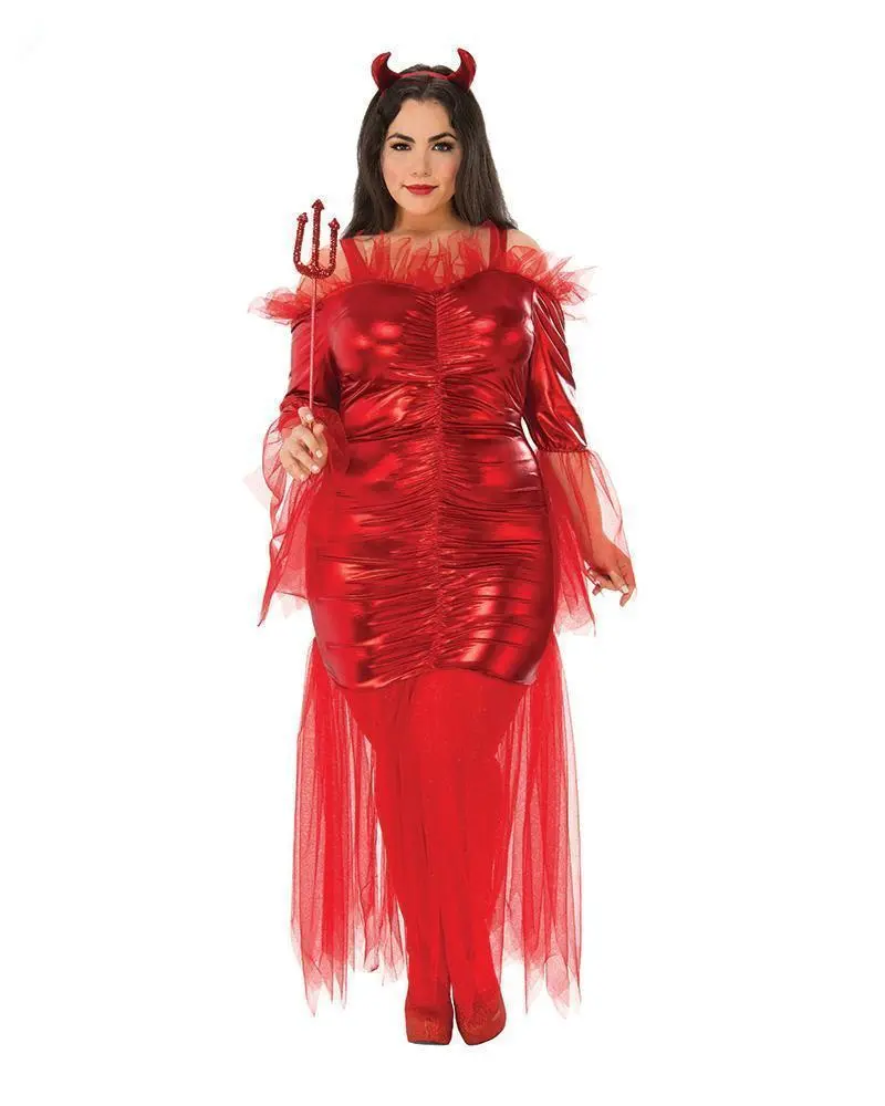 Red Devil Plus Size Costume For Adults