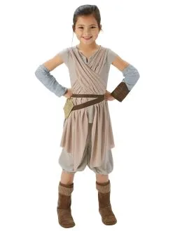 Rey Deluxe Costume For Kids - Disney Star Wars