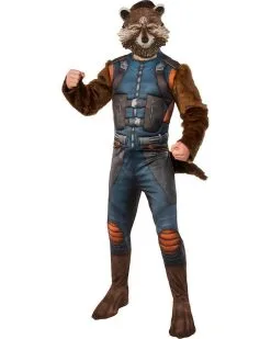 Rocket Raccoon Deluxe Costume For Adults - Marvel Guardians Of The Galaxy