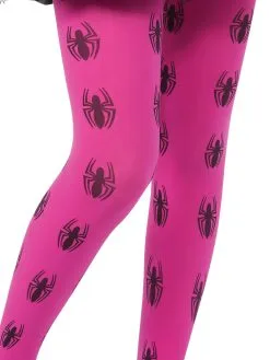 Spider-Girl Pink Tights For Kids - Marvel Spider-Girl