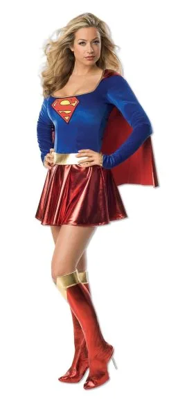 Supergirl Secret Wishes Deluxe Costume For Adults - Warner Bros DC Comics