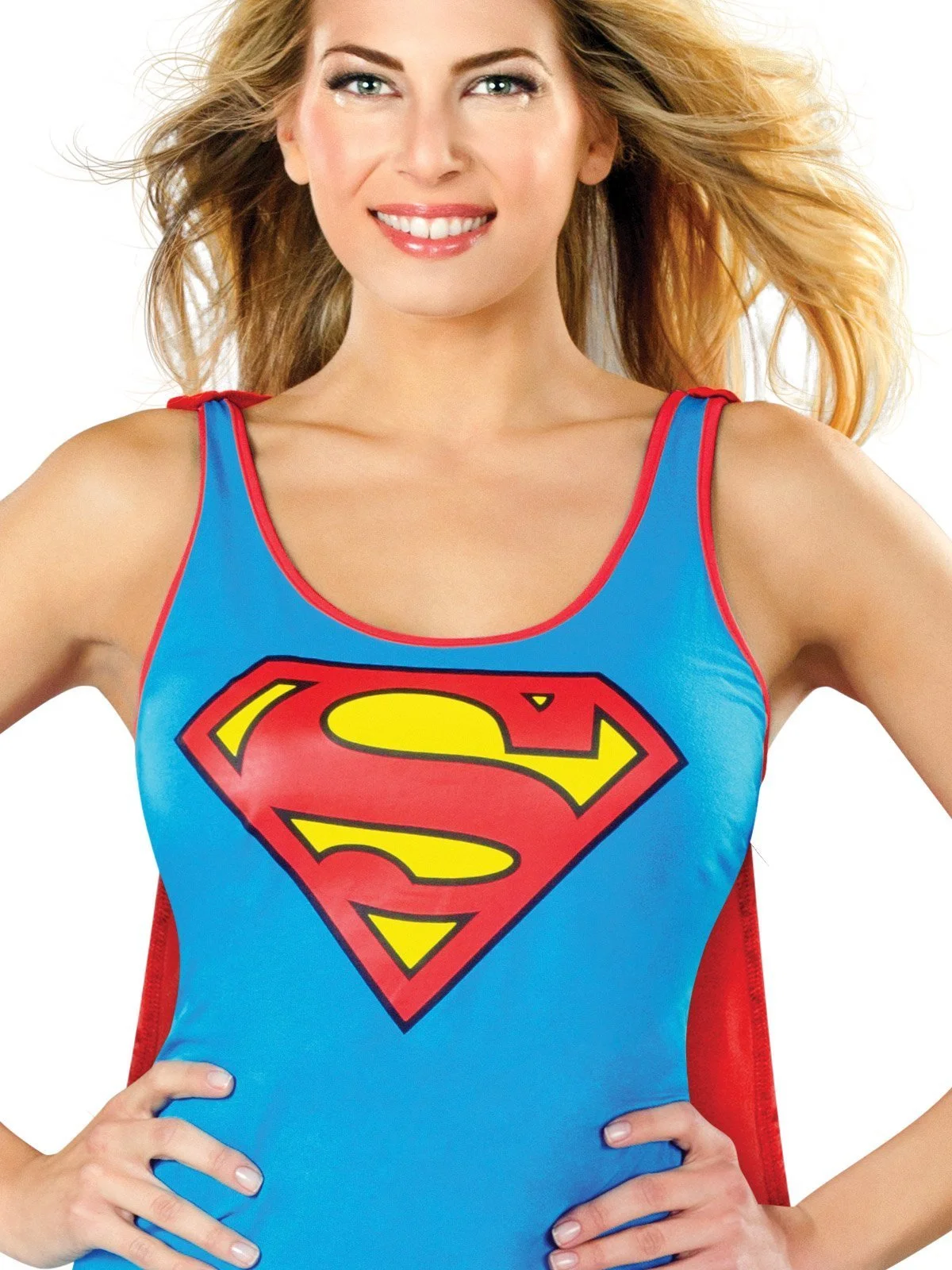 Supergirl Tank Dress Costume For Adults - Warner Bros DC Comics - Image 2