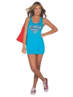 Supergirl Tank Dress For Teens - Warner Bros DC Comics