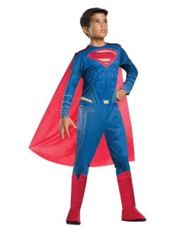 Superman Classic Costume For Kids - Warner Bros Justice League