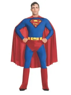 Superman Costume For Adults - Warner Bros DC Comics
