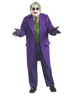 The Joker Deluxe Costume For Adults - Warner Bros Dark Knight