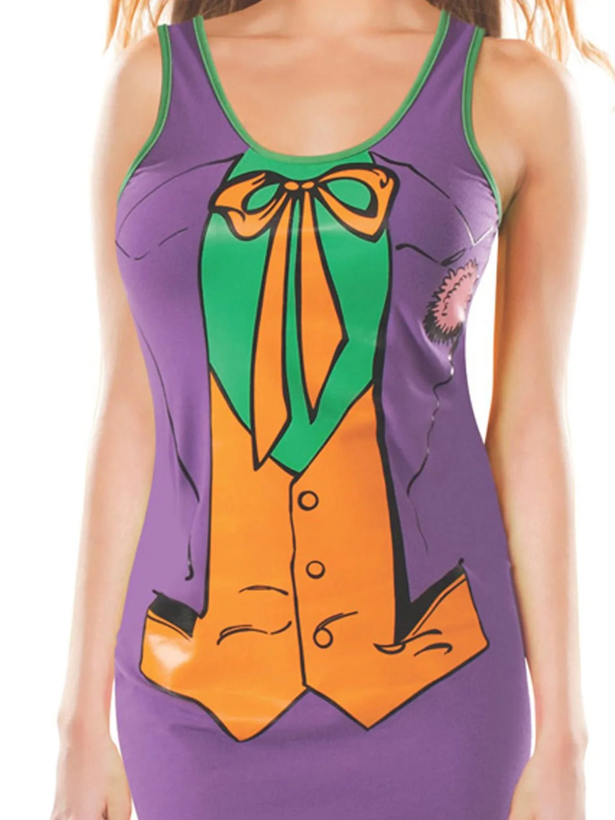 The Joker Tank Dress For Adults - Warner Bros DC Comics - Image 2
