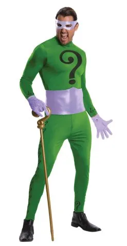 The Riddler 1966 Collector's Edition Costume For Adults - Warner Bros DC Comics