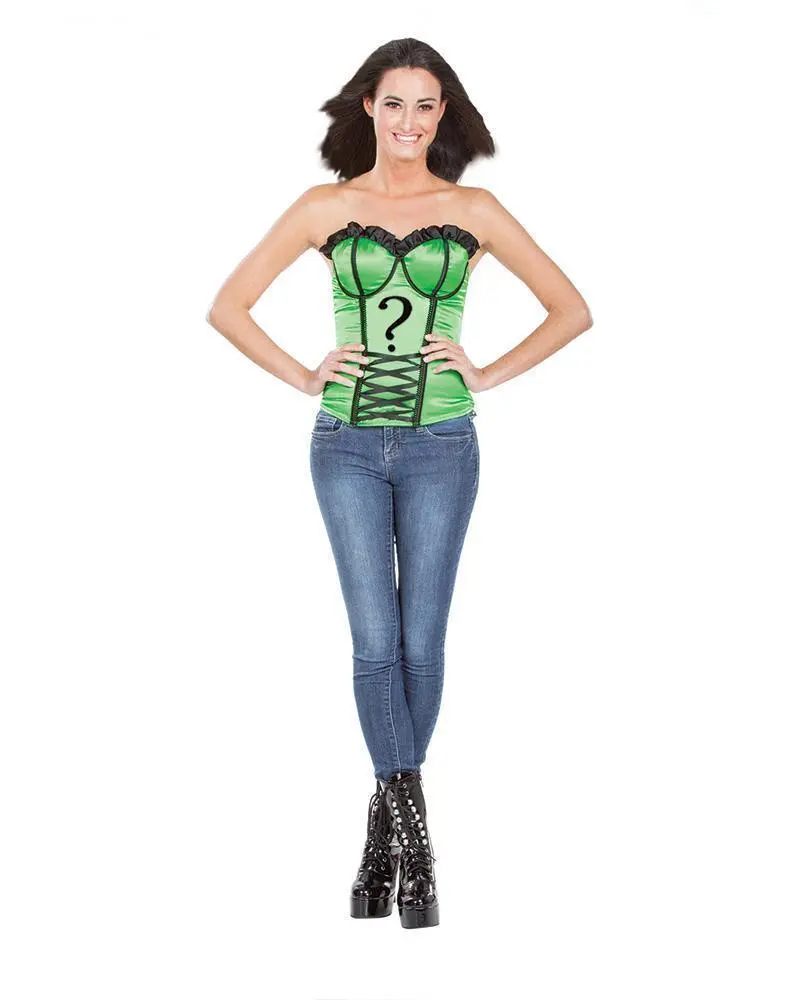 The Riddler Ribbon Corset For Adults - Warner Bros DC Comics