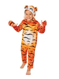 Tiger Deluxe Hooded Costume For Kids