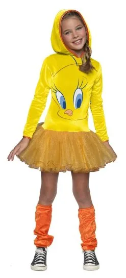 Tweety Pie Hooded Tutu Costume For Kids - Warner Bros Looney Tunes