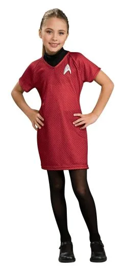 Uhura Red Deluxe Costume For Kids - Star Trek