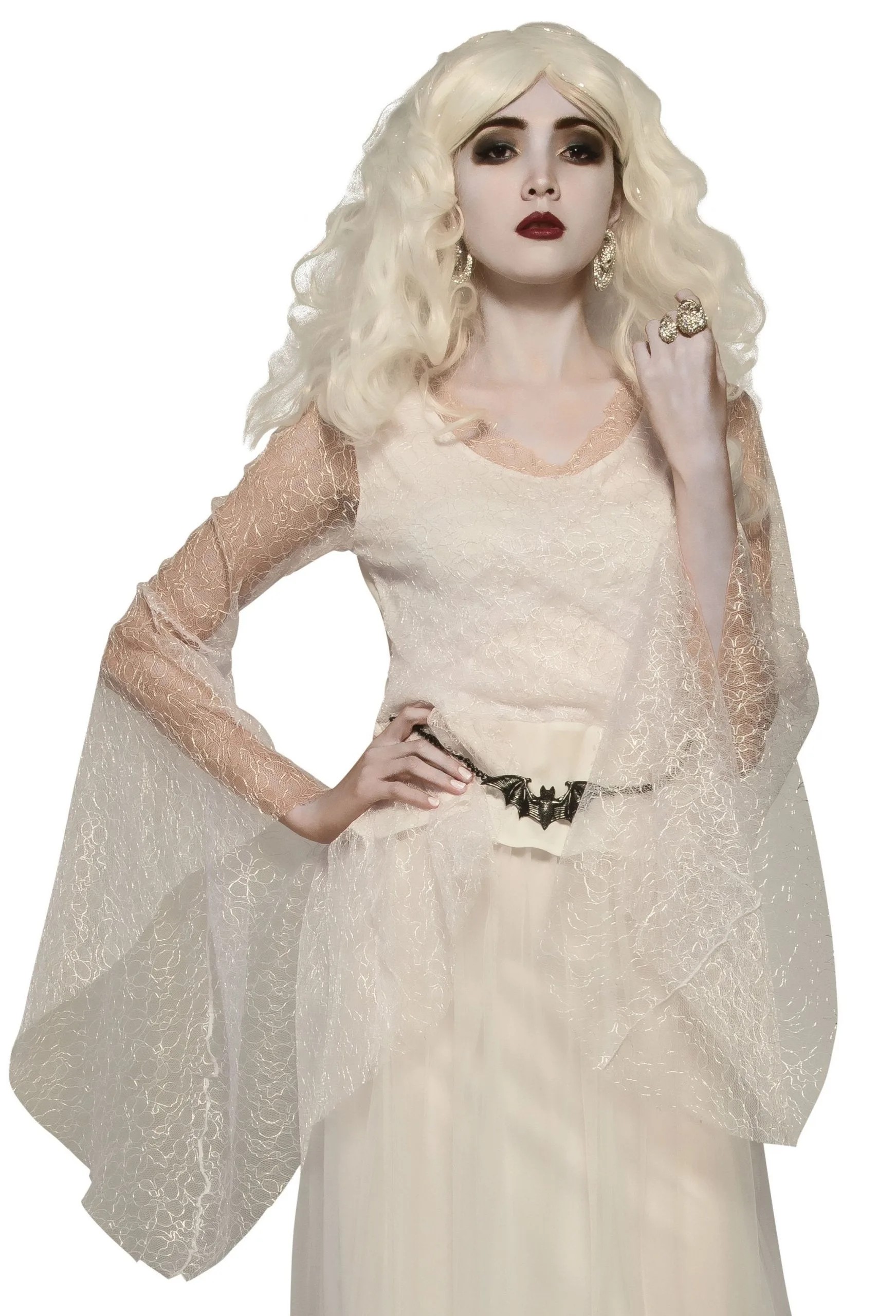 White Witch Top & Belt For Adults