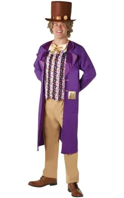 Willy Wonka Deluxe Costume For Adults - Warner Bros Charlie And The Chocolate Factory