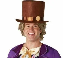 Willy Wonka Wig For Adults - Warner Bros Charlie And The Chocolate Factory