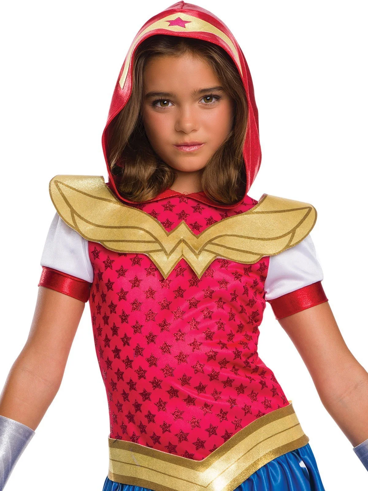 Wonder Woman Hoodie Costume For Kids – Warner Bros DC Super Hero Girls - Image 2