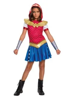 Wonder Woman Hoodie Costume For Kids – Warner Bros DC Super Hero Girls