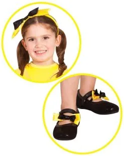 Yellow Wiggle Headband And Shoe Bow Set - The Wiggles