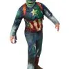 Zombie Captain America Deluxe Costume For Teens - Marvel What If?
