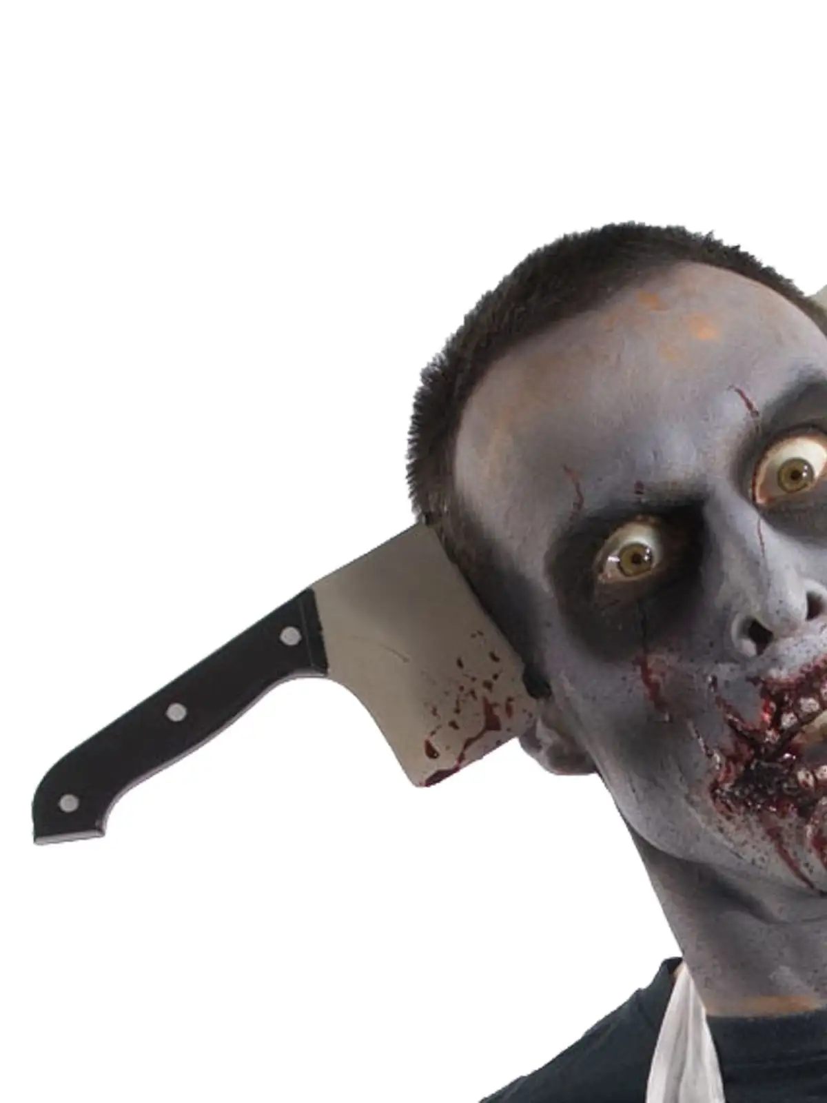 Zombie Cleaver Through Head Accessory - Image 2
