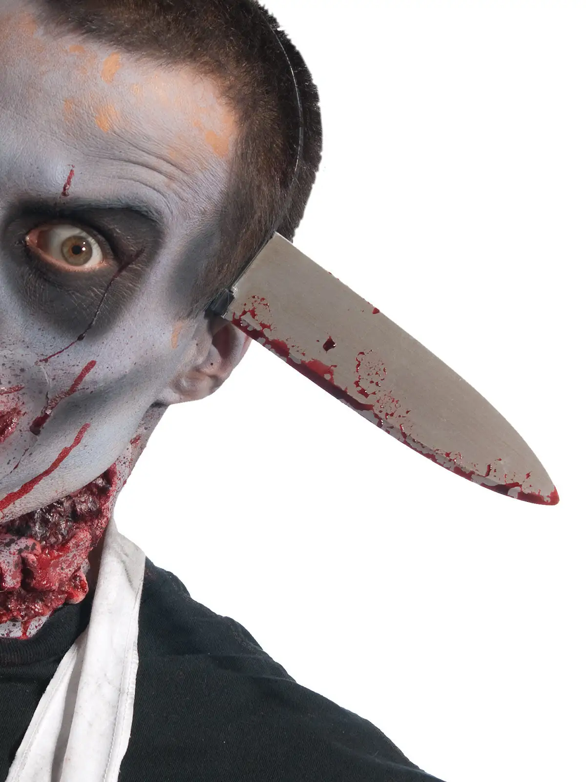 Zombie Kitchen Knife Through Head Accessory - Image 2