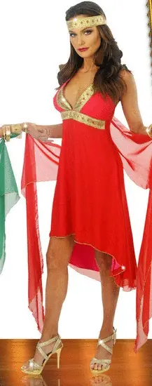 Ruby Goddess Costume For Adults